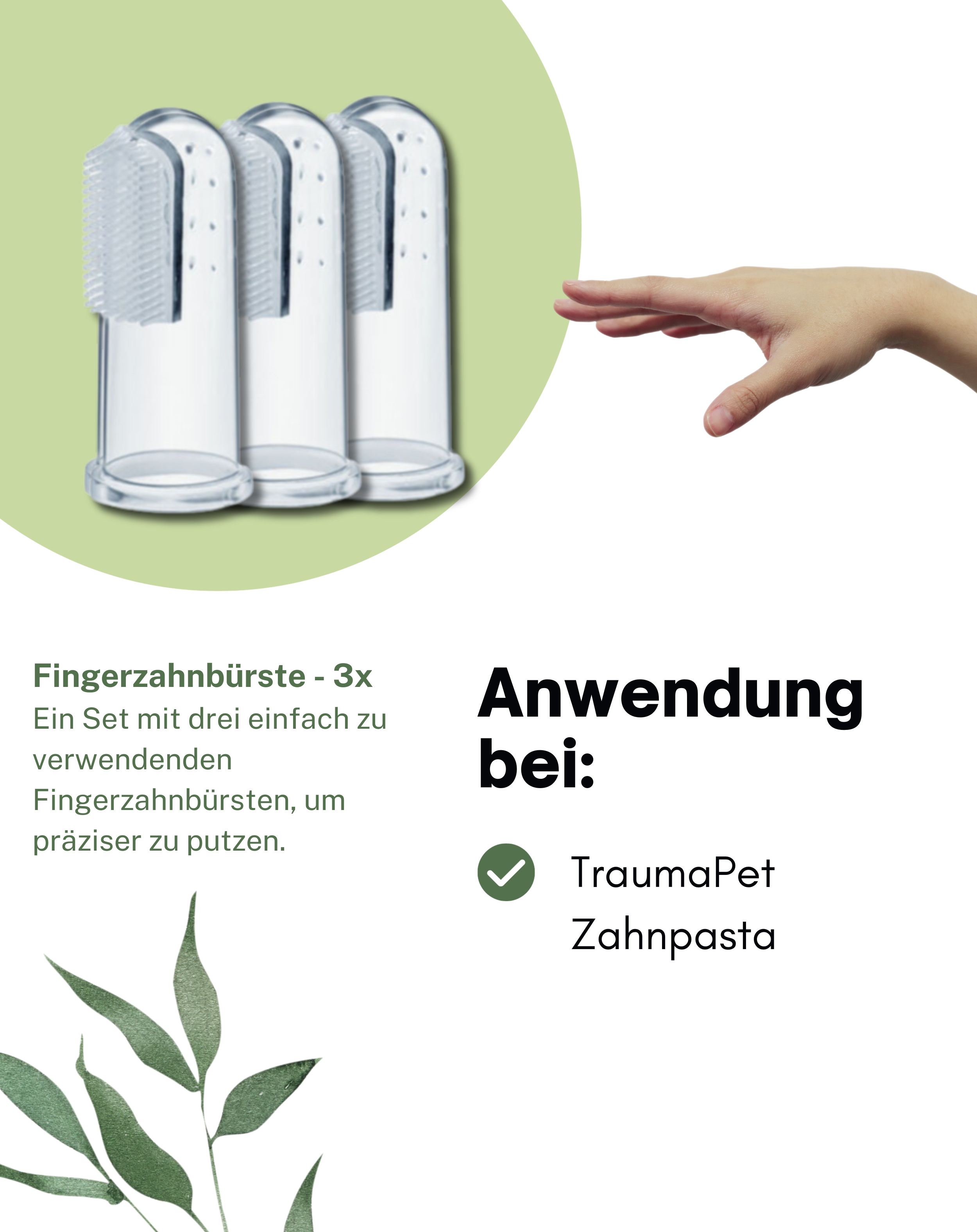 Fingerzahnbürste - 3x